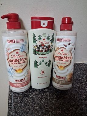Old Spice GentleMan's & Lumbersnack Body Washes - Red & White